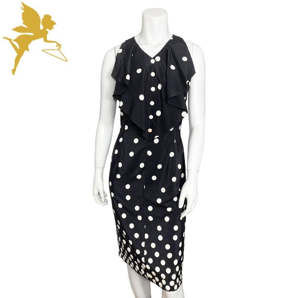 VINTAGE VALENTINO GARAVANI Silk Polka Dot Dress